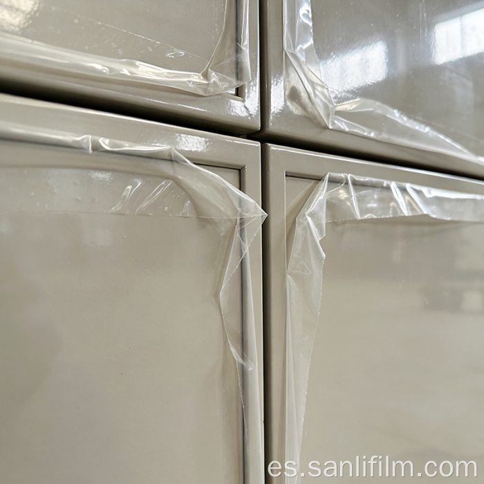 Película protectora para gabinetes de pintura horneada